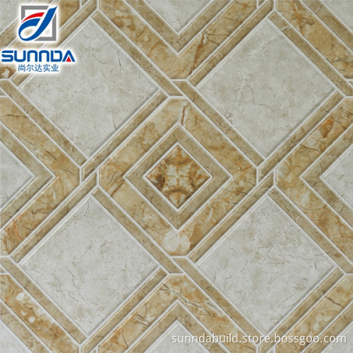 3d digital printed rough finish ceramic rectified edge bathroom floor tile 300x300mm